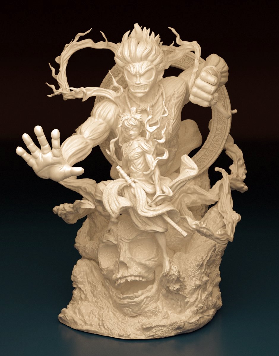 Luffy Gear Fifth Figurine 3D model - Dreameks